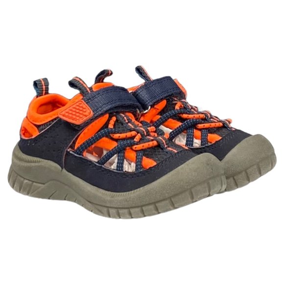 OshKosh B’gosh Pumba2-B Blue & Orange Bump Toe Sandals - Picture 1 of 15